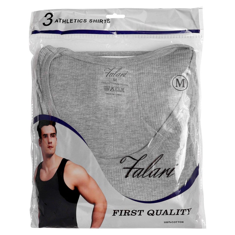 Falari 3 Pack Men's A-Shirt Tank Top Gym Workout Undershirt (Slim & Muscle Fit ONLY) - Black XL - Image 5